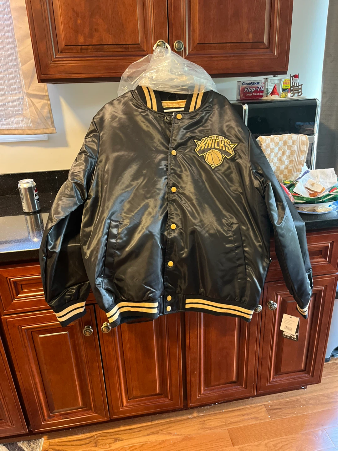 New York Knicks Satin Bomber Jacket - photo 2