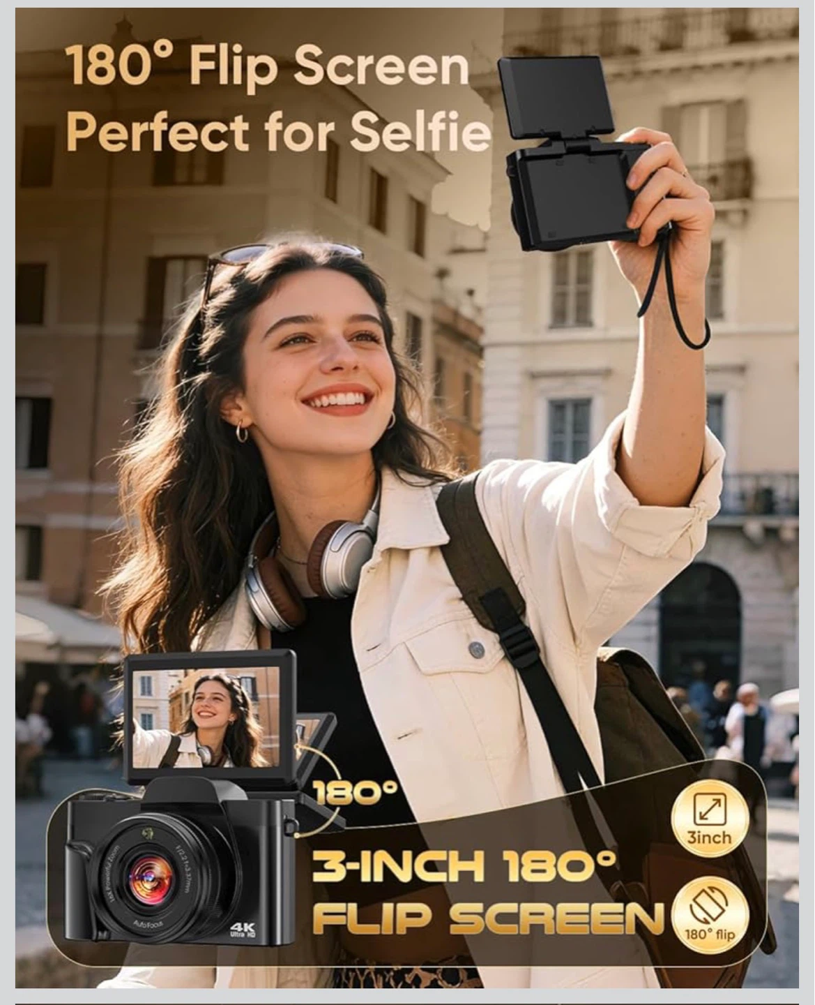 4K Digital Camera with 64MP Autofocus and 16x Zoom - photo 5