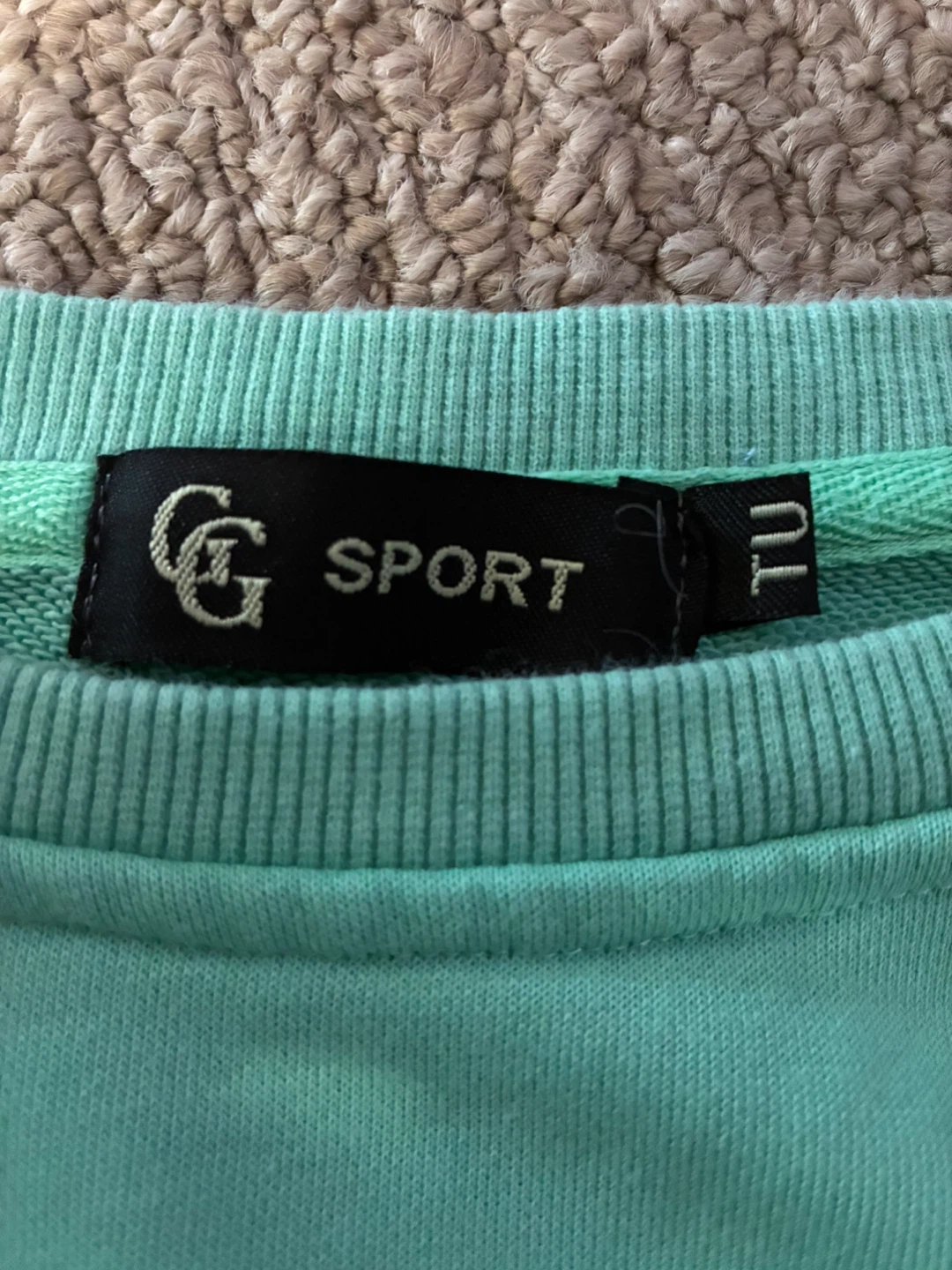 G Sport Mint Green Floral Crewneck Sweater - photo 4