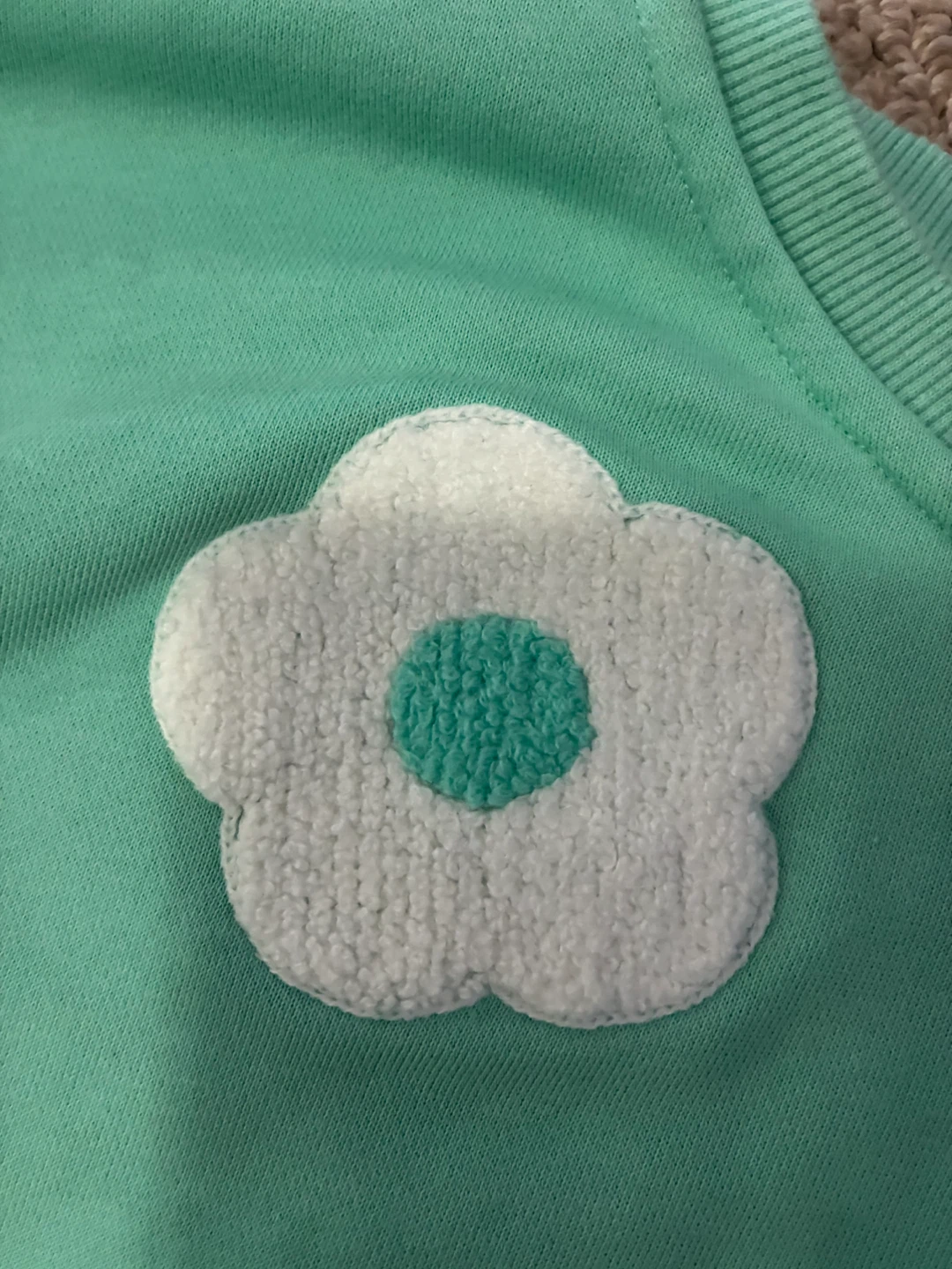 G Sport Mint Green Floral Crewneck Sweater - photo 3