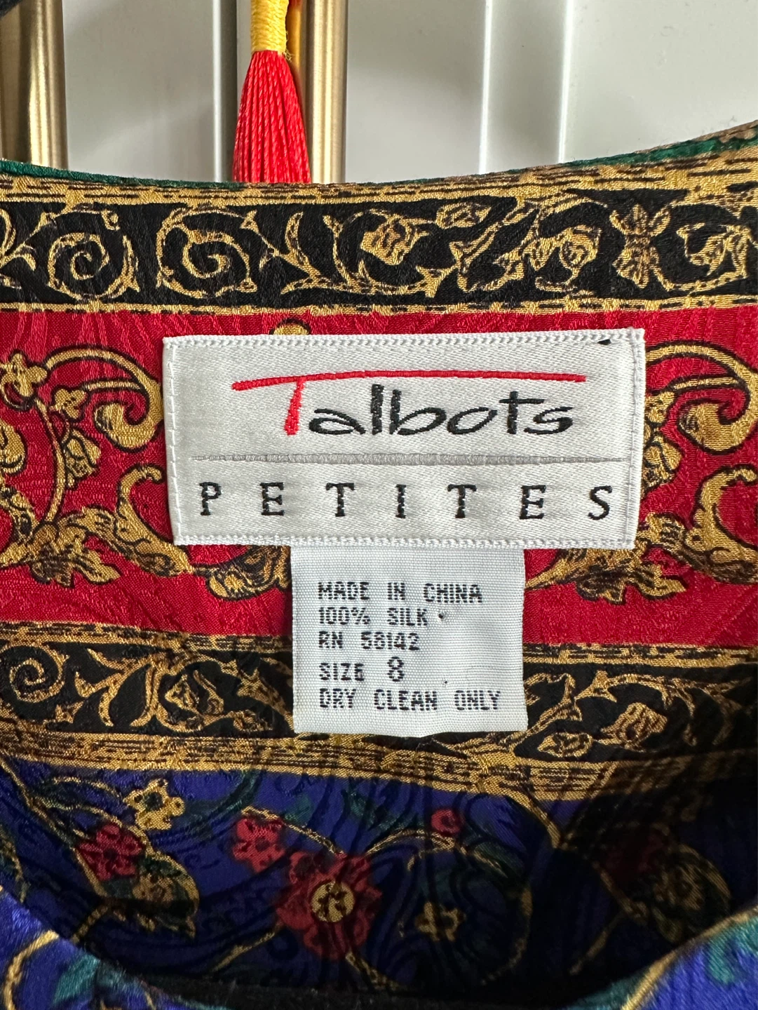 VINTAGE Talbots Petites Silk Blouse Blazer Size 8 - photo 2