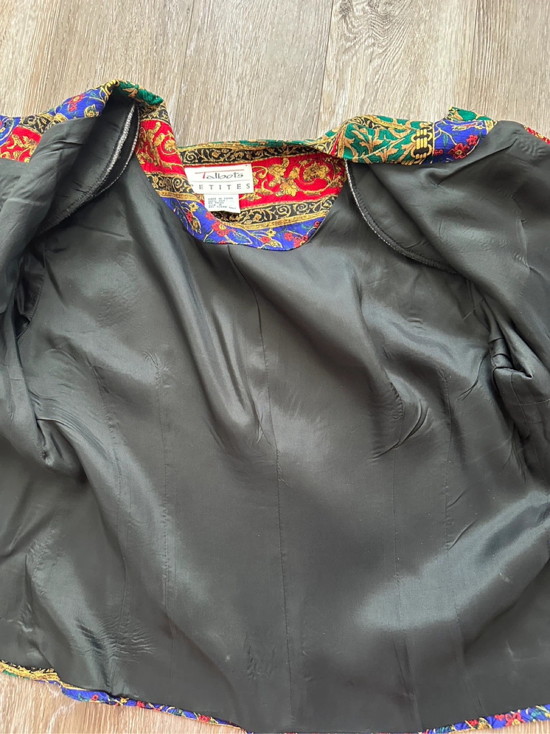 VINTAGE Talbots Petites Silk Blouse Blazer Size 8 - photo 4