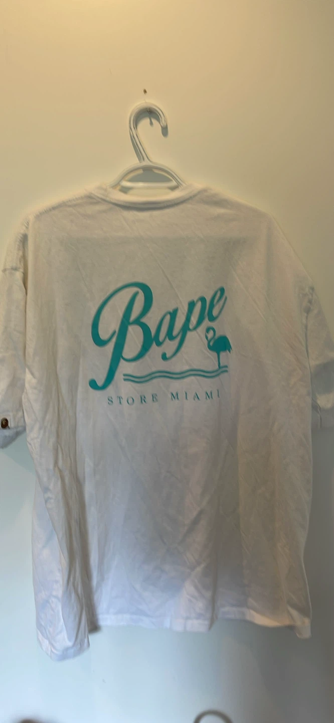 BAPE Store Miami Exclusive T-Shirt White - photo 2