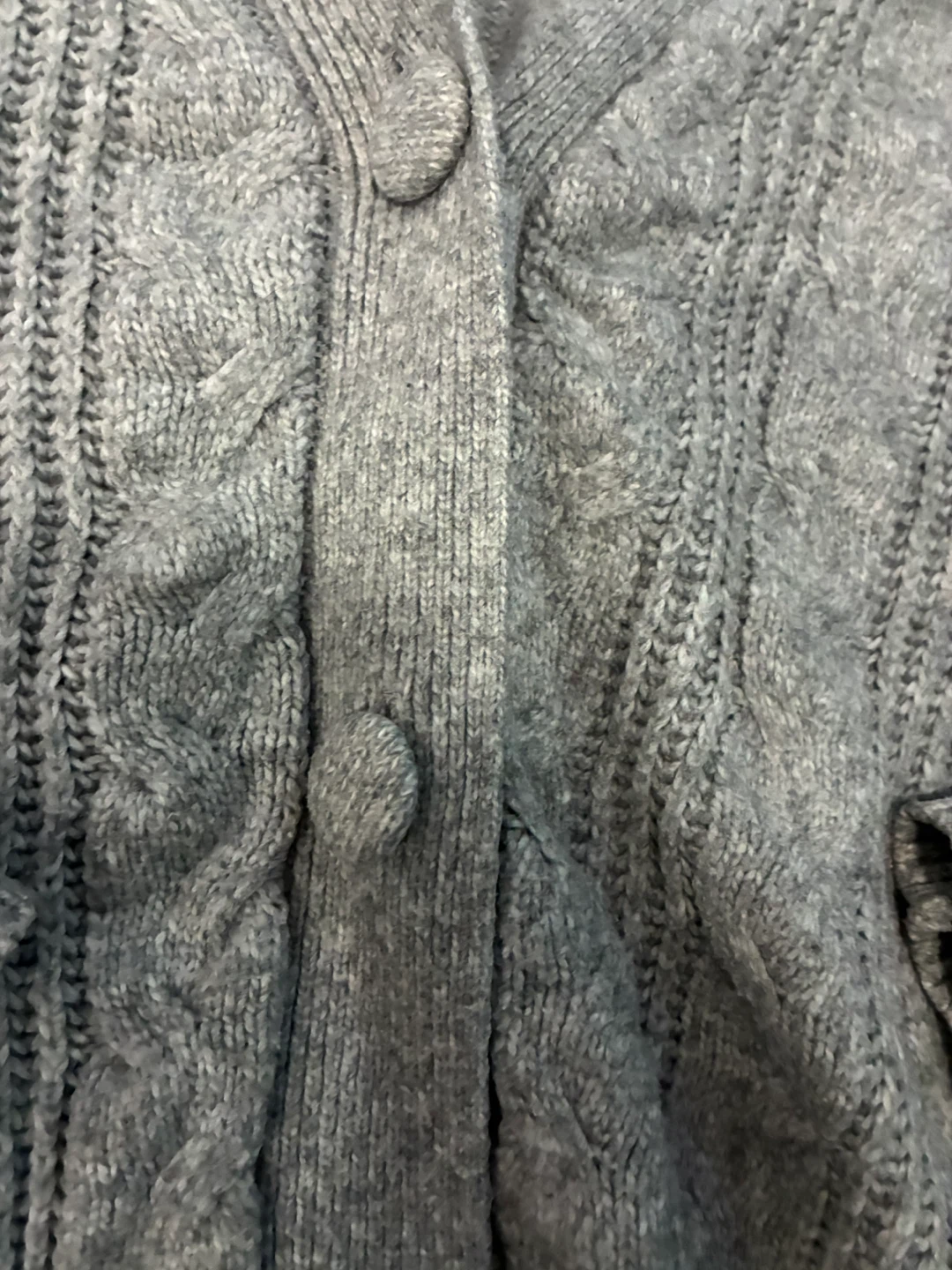 Ardene Grey Cable Knit Cardigan - M/M - photo 2