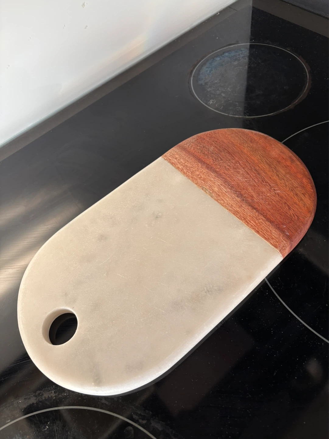 Marble and Wood Cutting Board