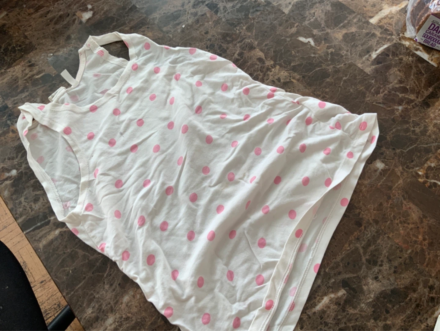 White Polka Dot Tank Top