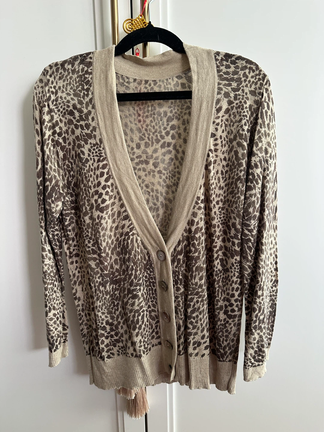 Women's Leopard Print Cardigan S