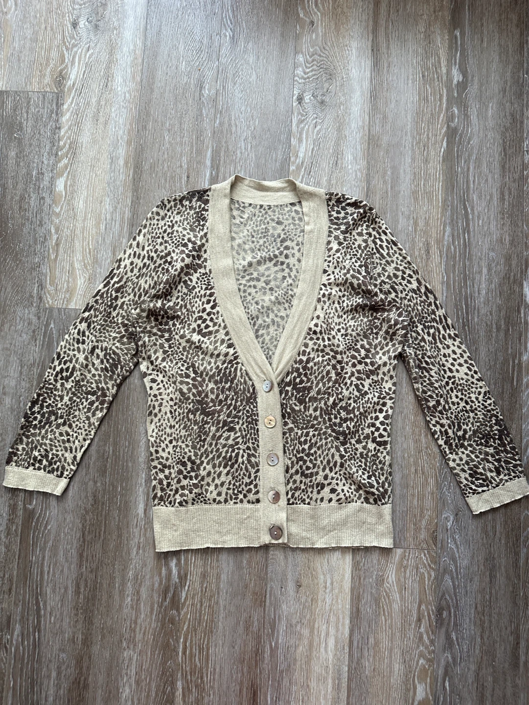 Women's Leopard Print Cardigan S - photo 3