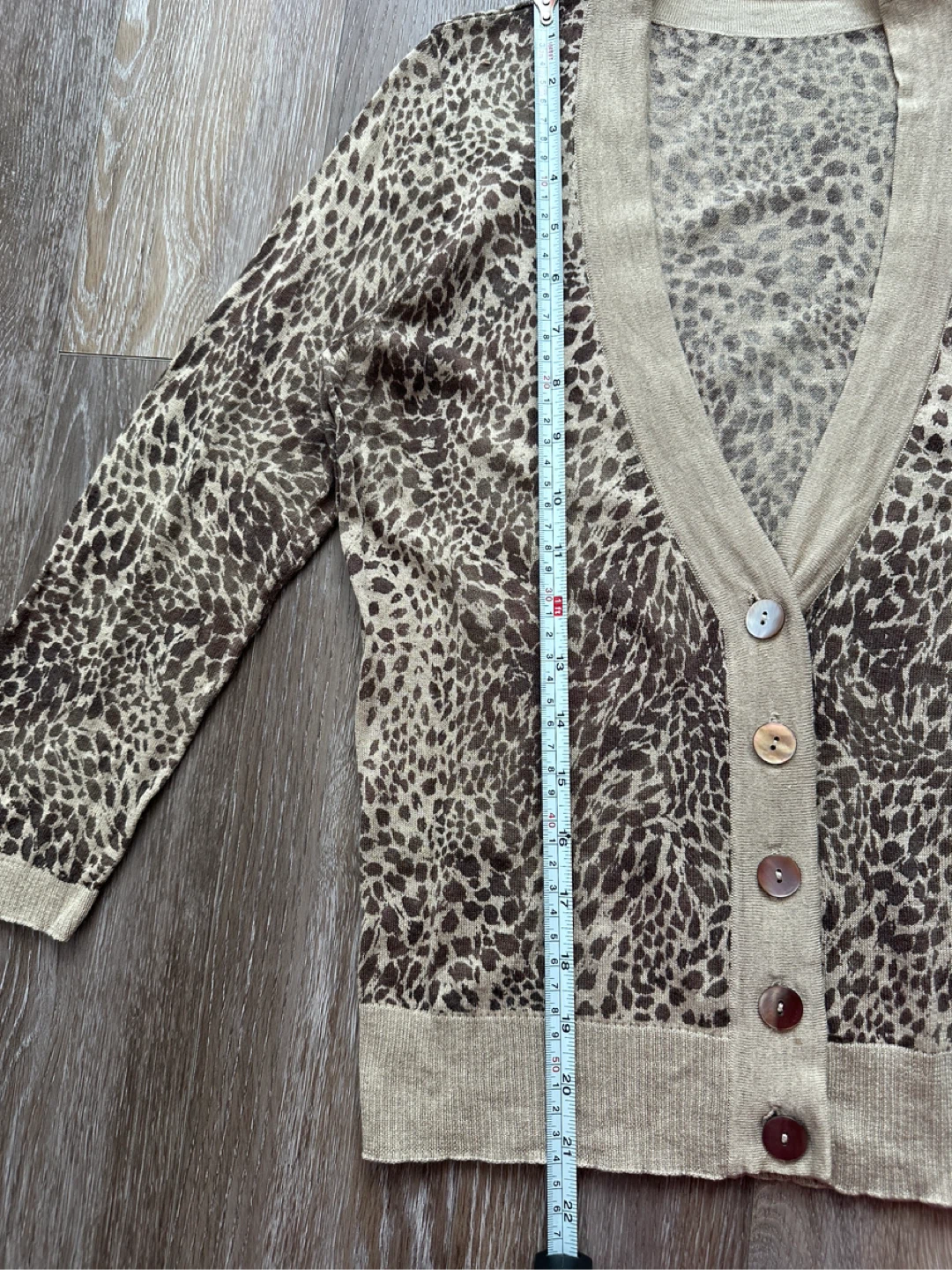 Women's Leopard Print Cardigan S - photo 4
