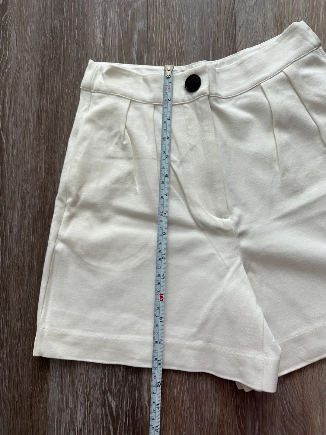 SELECTED White/Cream Pleated Shorts XS - photo 5