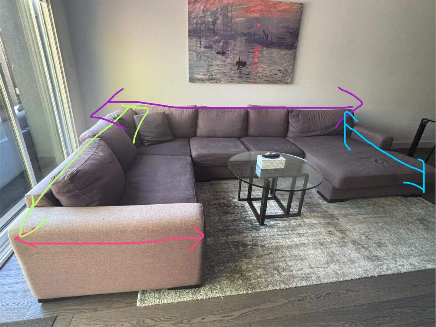 U-shaped Sectional Sofa - photo 2