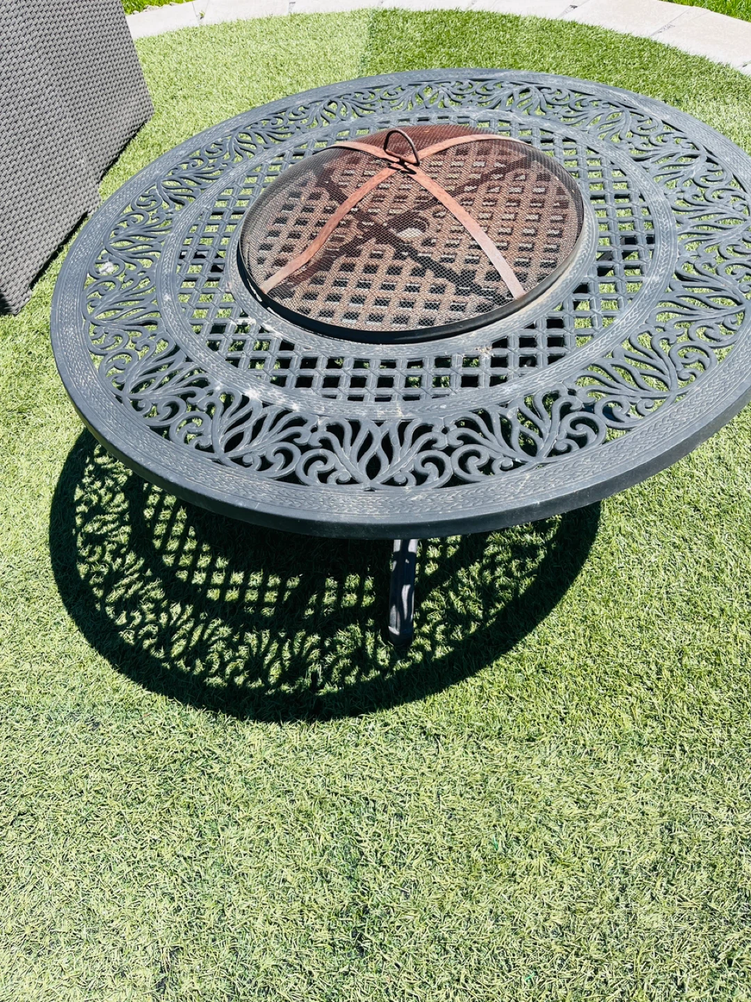 Table and Fire Pit