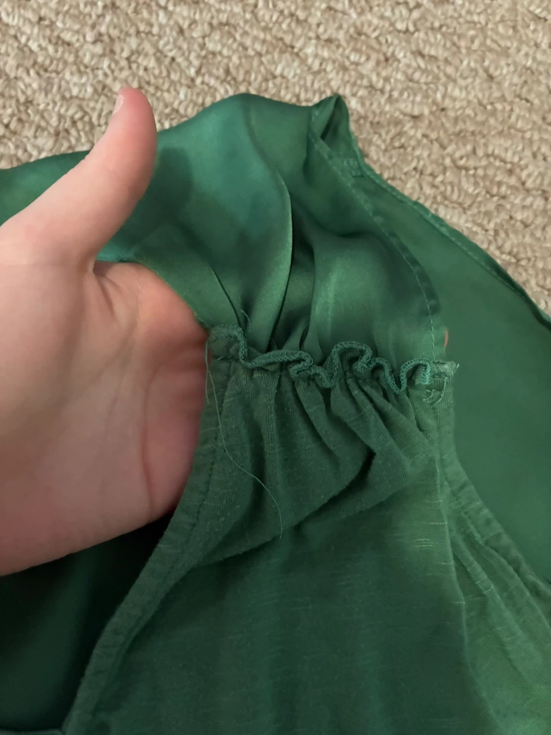 Yest Green V-Neck Top - photo 2