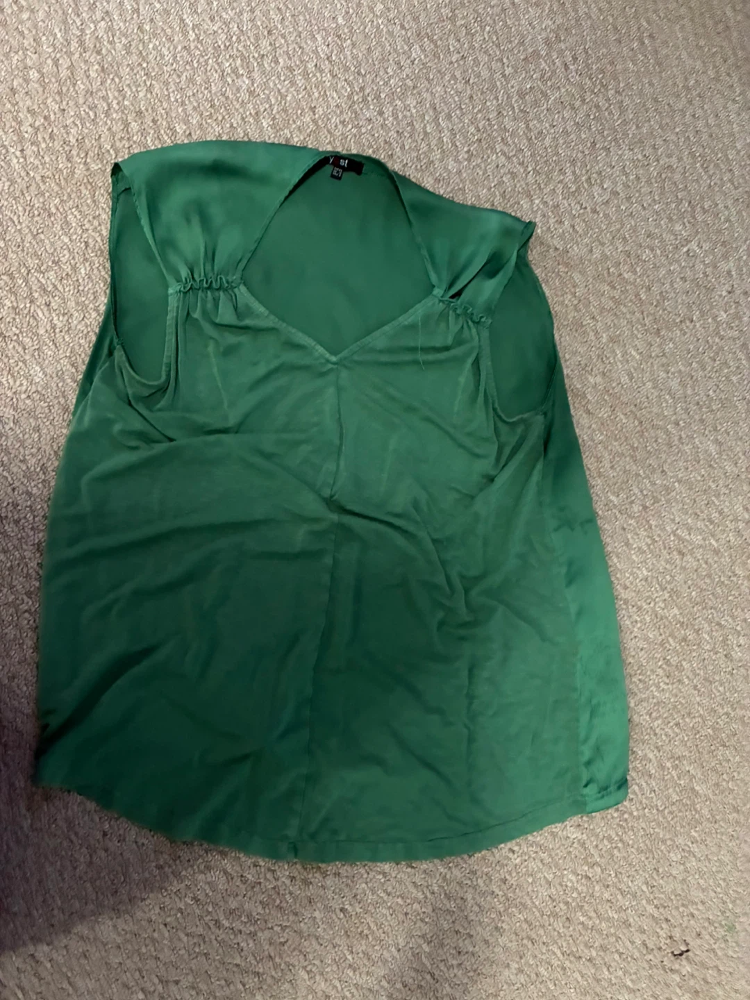 Yest Green V-Neck Top