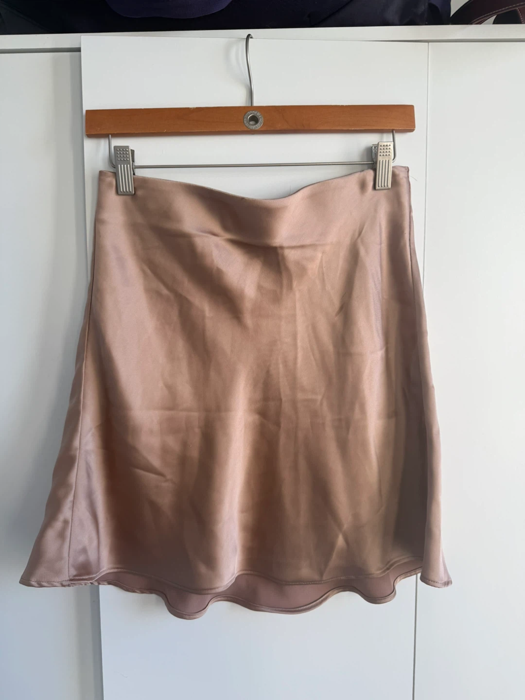DYNAMITE Satin Slip Skirt