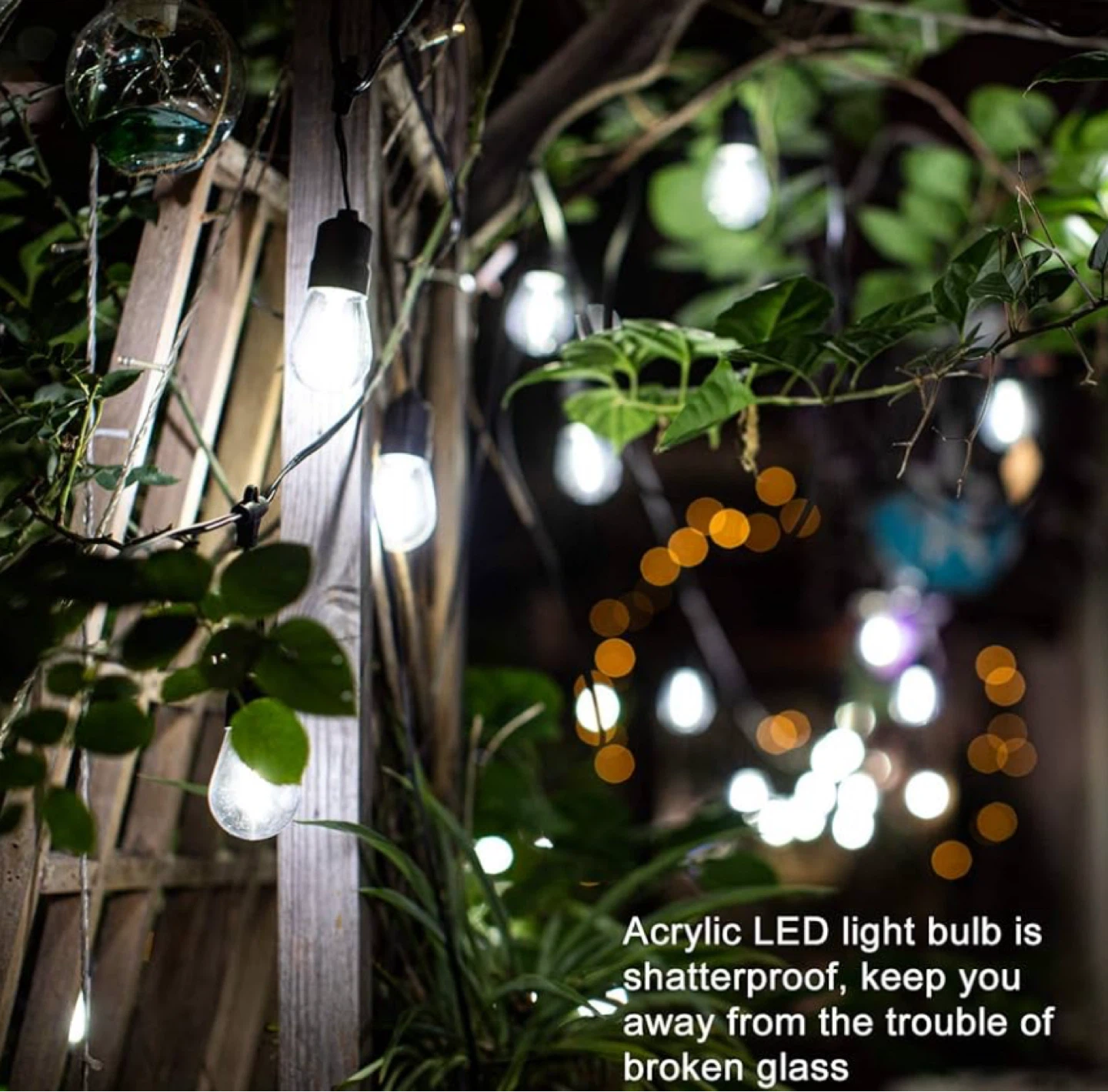 60FT Shatterproof Outdoor String Lights - photo 4
