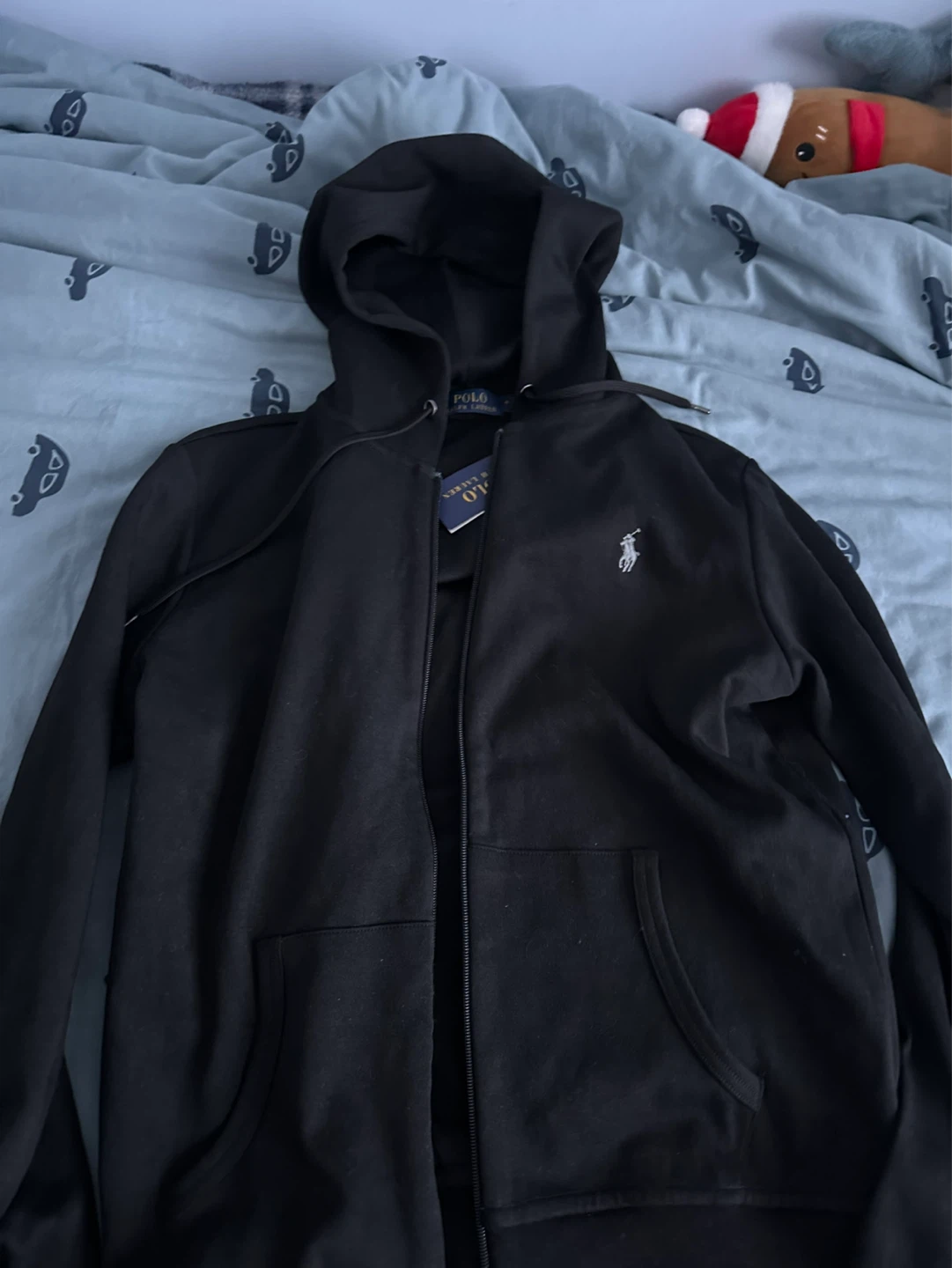 Polo Ralph Lauren Black Zip-Up Hoodie