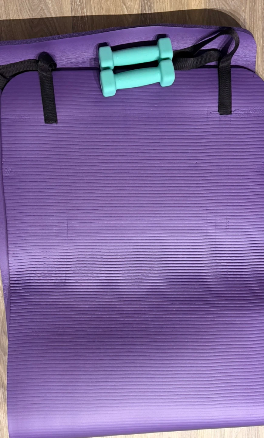 New Yoga Mat with Dumbbells