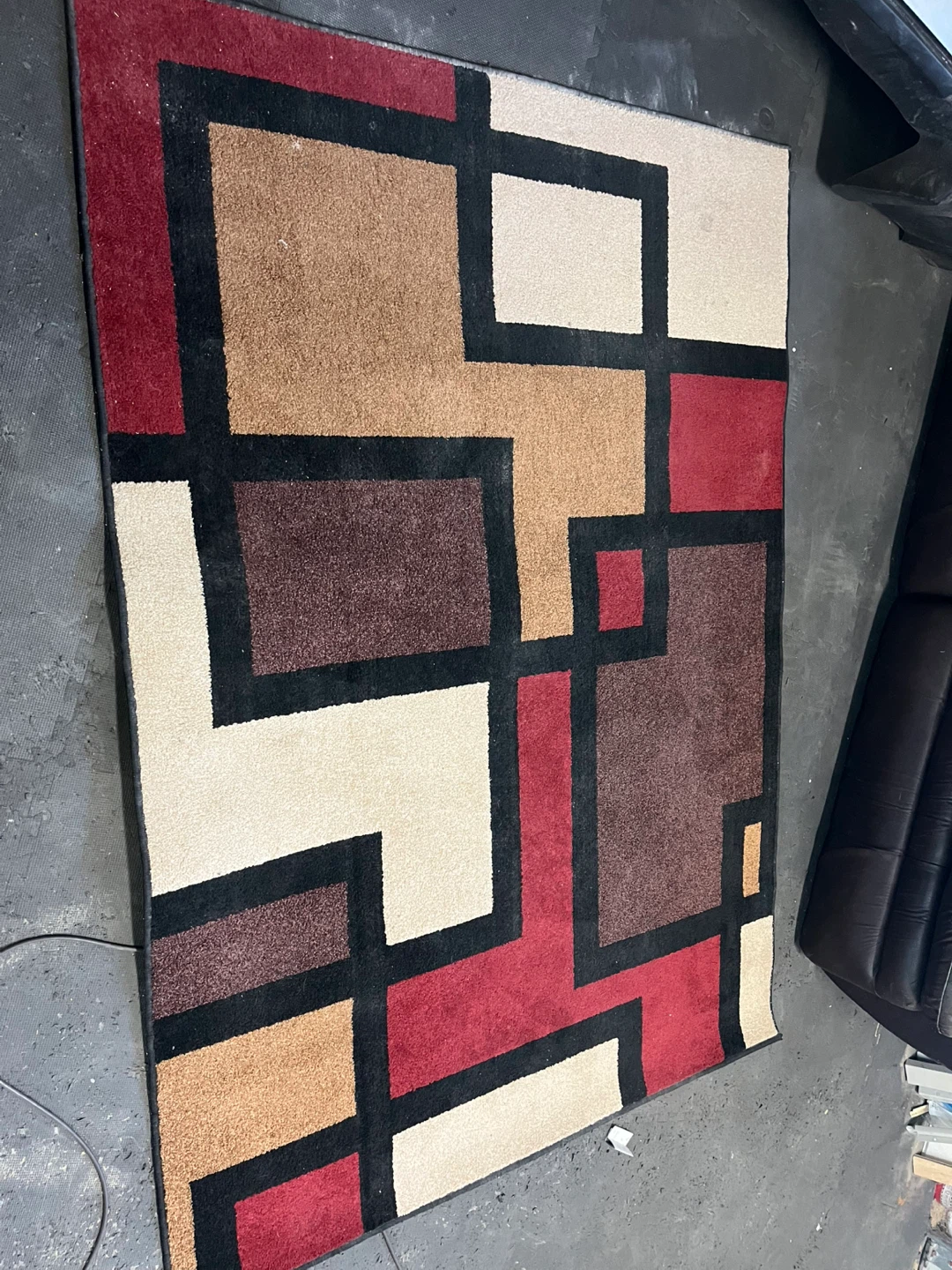 Hometrends Area Rug - Spicy Blocks - 5'x7'