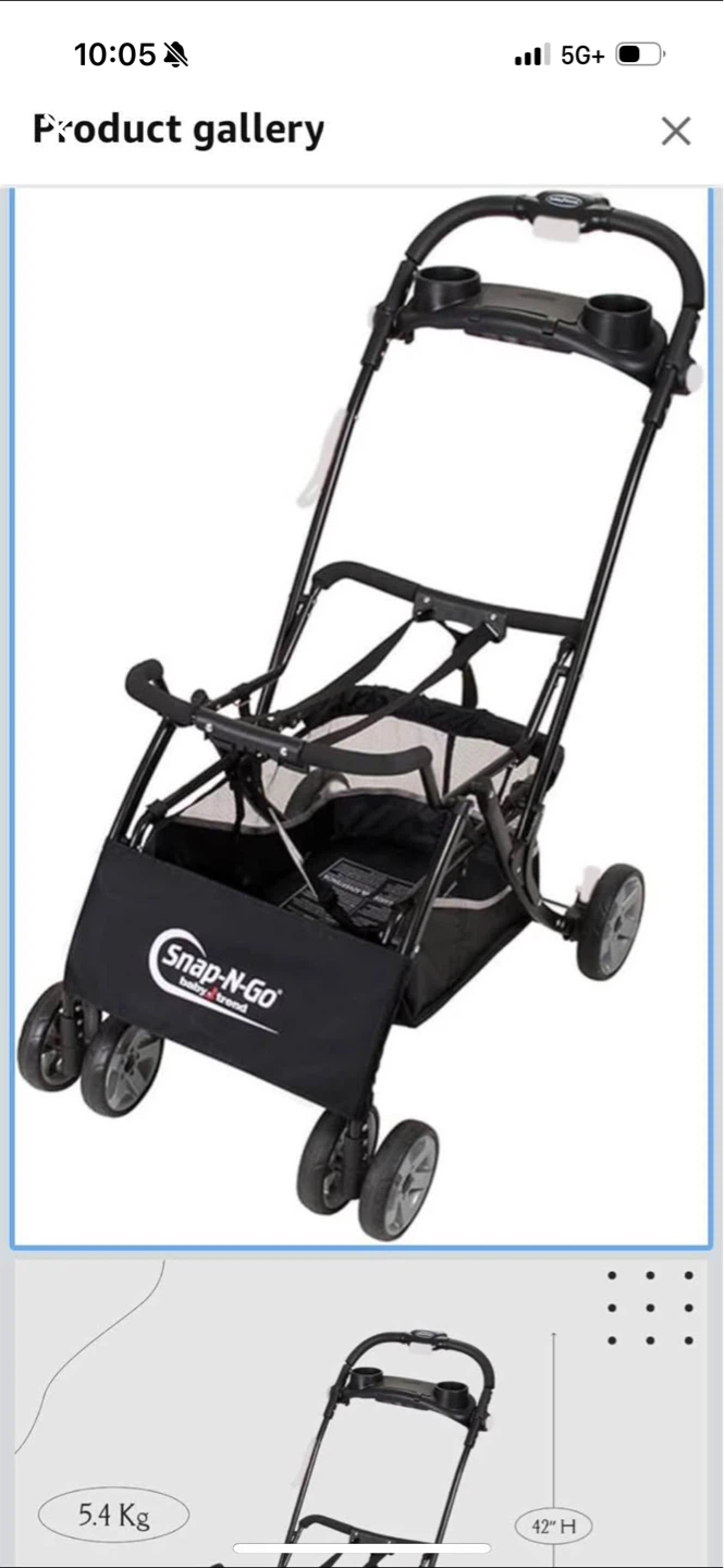 Baby Trend Snap-N-Go Infant Car Seat Carrier Stroller