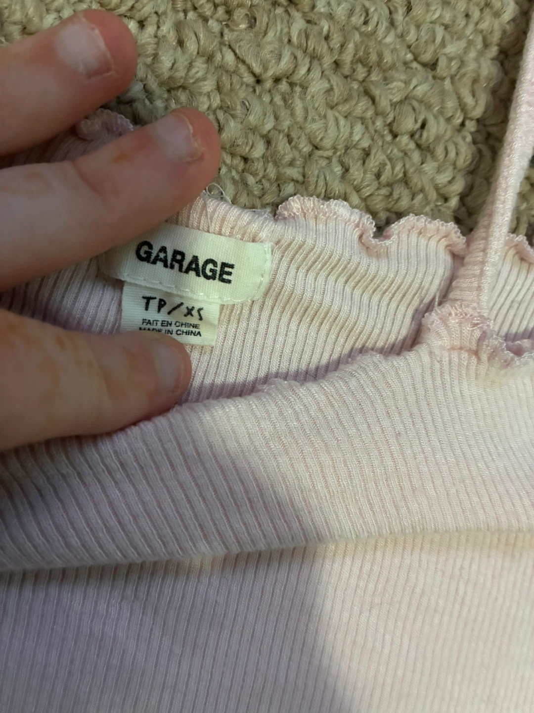 Garage Pink Ribbed Tank Top - photo 4