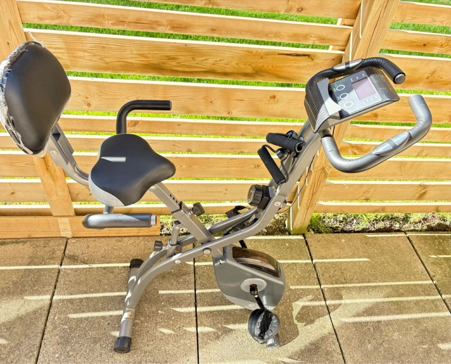 Foldable Exercise Bike with Digital Display