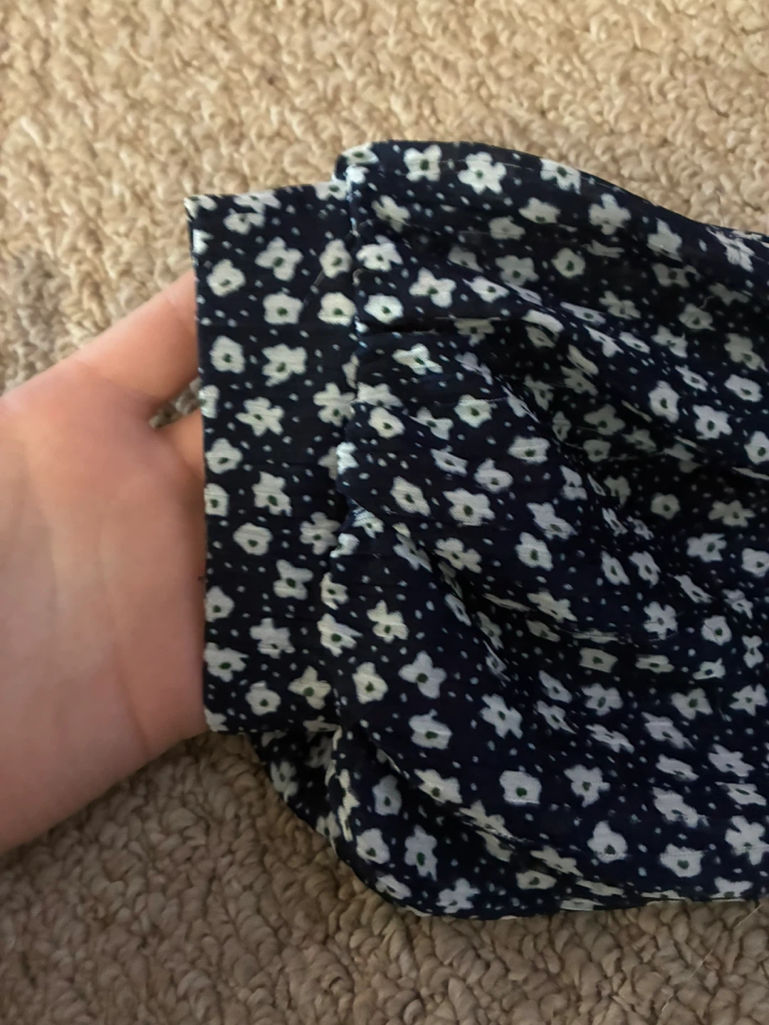 Tu Navy Floral Button-Up Blouse - photo 2
