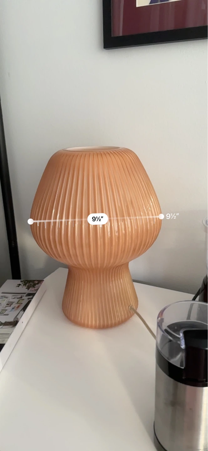 Orange Mushroom Lamp