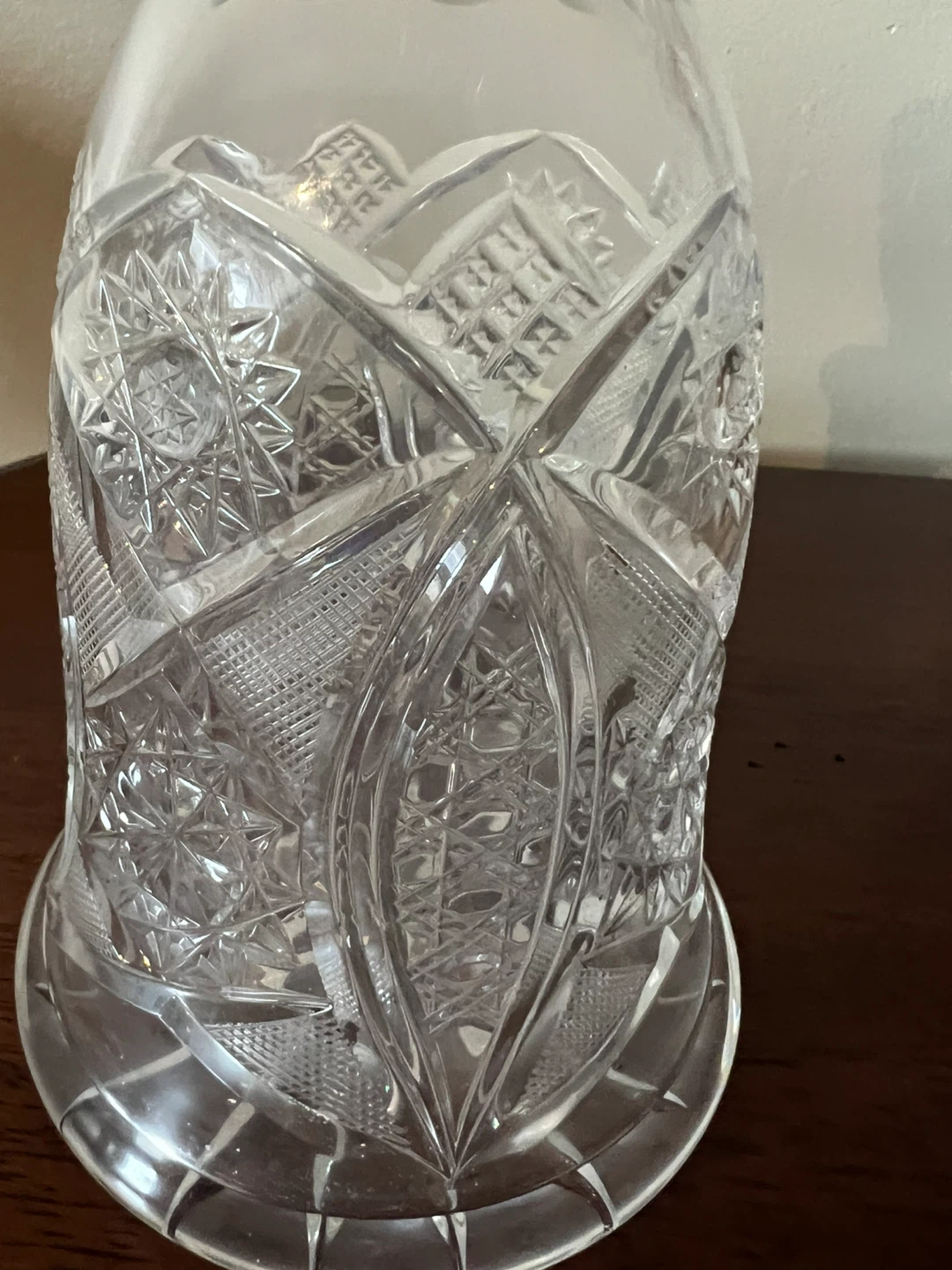 Vintage Lead Glass Crystal Decanter with Stopper - photo 2