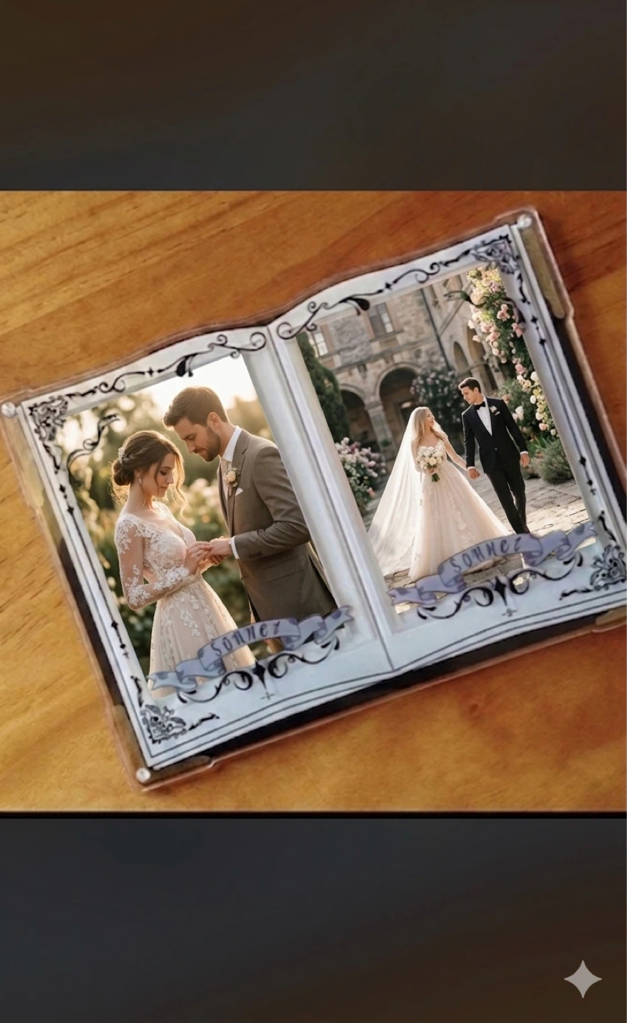 Wedding Photo Album & Poetry Display