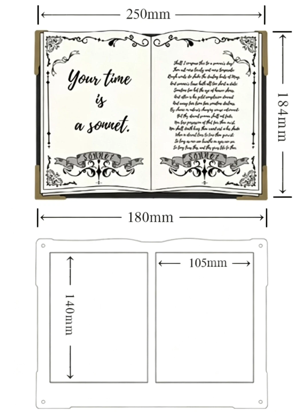 Wedding Photo Album & Poetry Display - photo 2