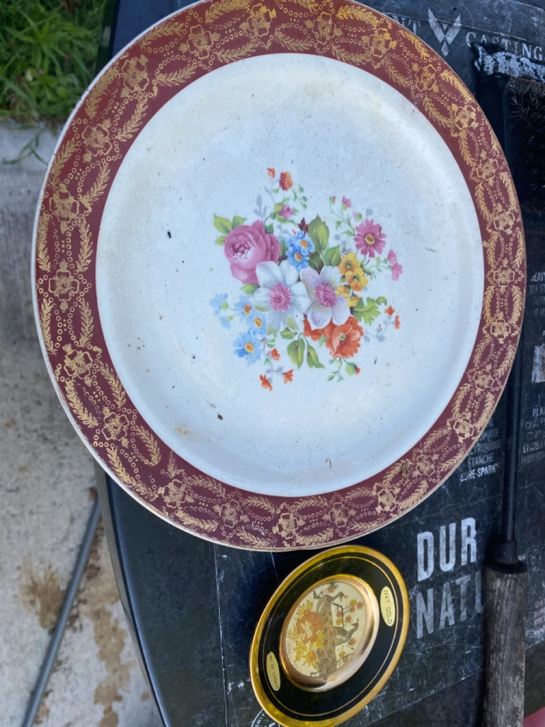 24KT Gold Art of Chokin Decorative Plate