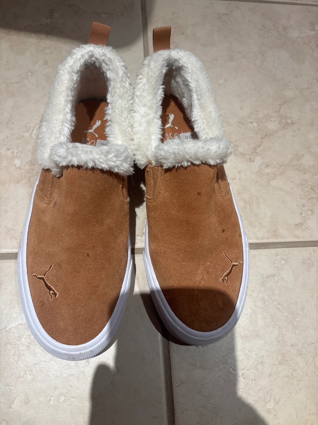 Puma Faux Fur Lined Slip-On Shoes