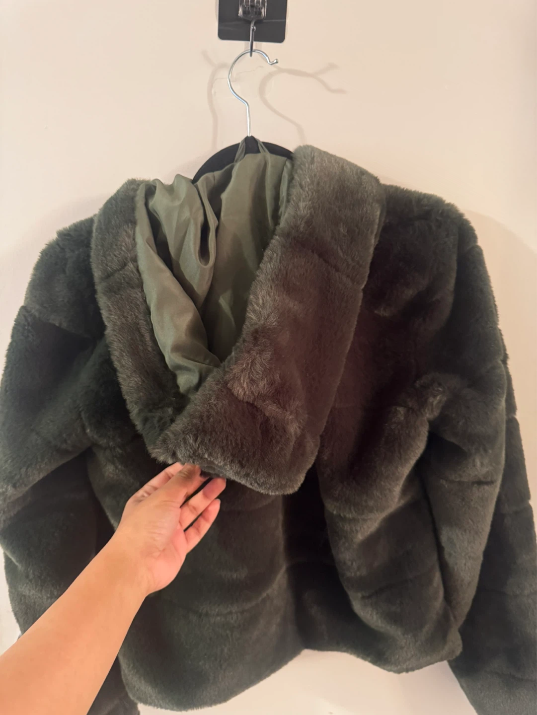 ONLY Faux Fur Hooded Jacket