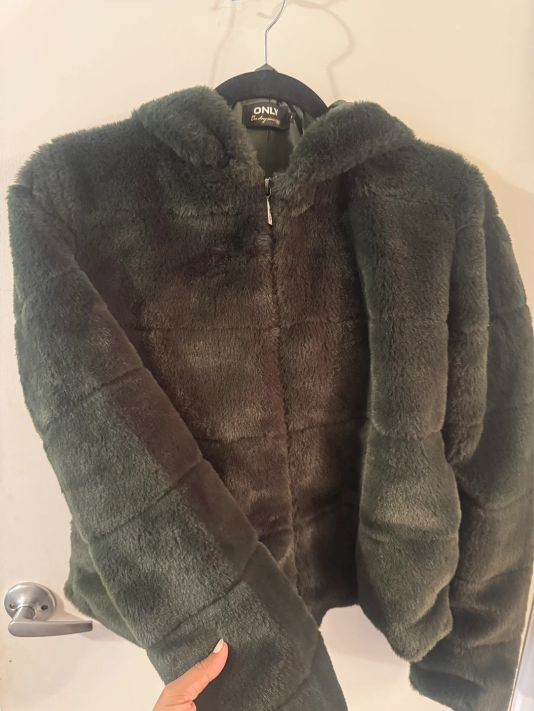 ONLY Faux Fur Hooded Jacket - photo 2