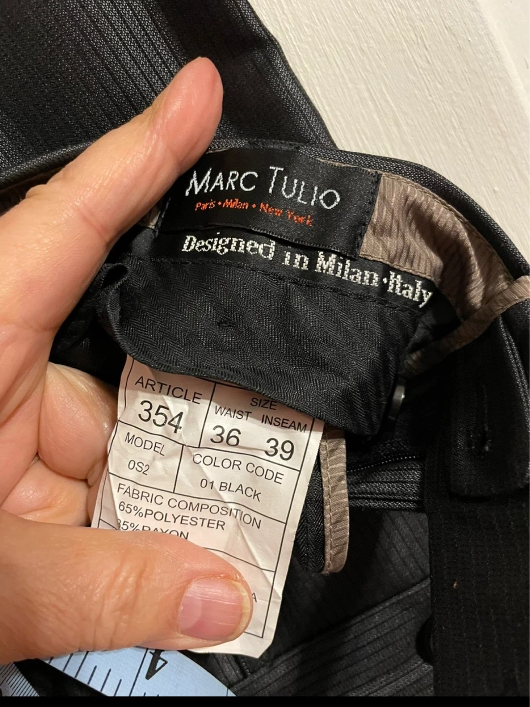 Marc Tulio Men's Suit - Black - photo 2