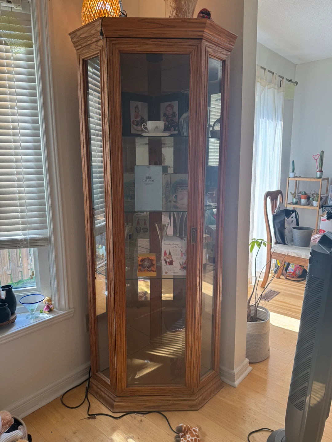 Wooden Dining Table and Hutch Set - photo 3