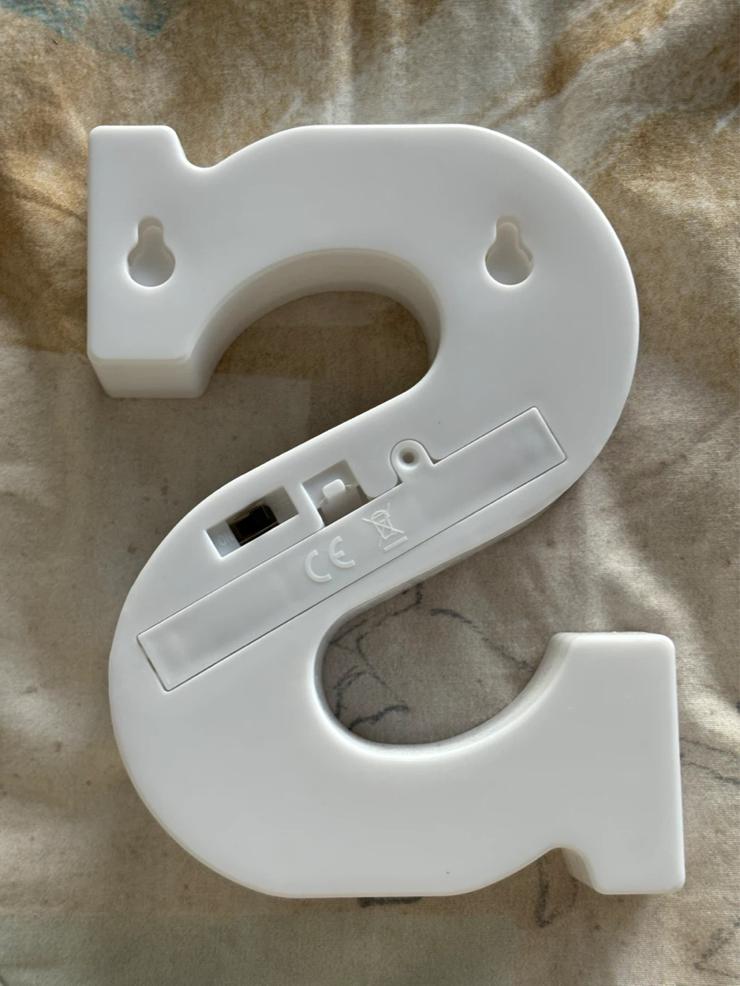 White Letter S LED Light - photo 2