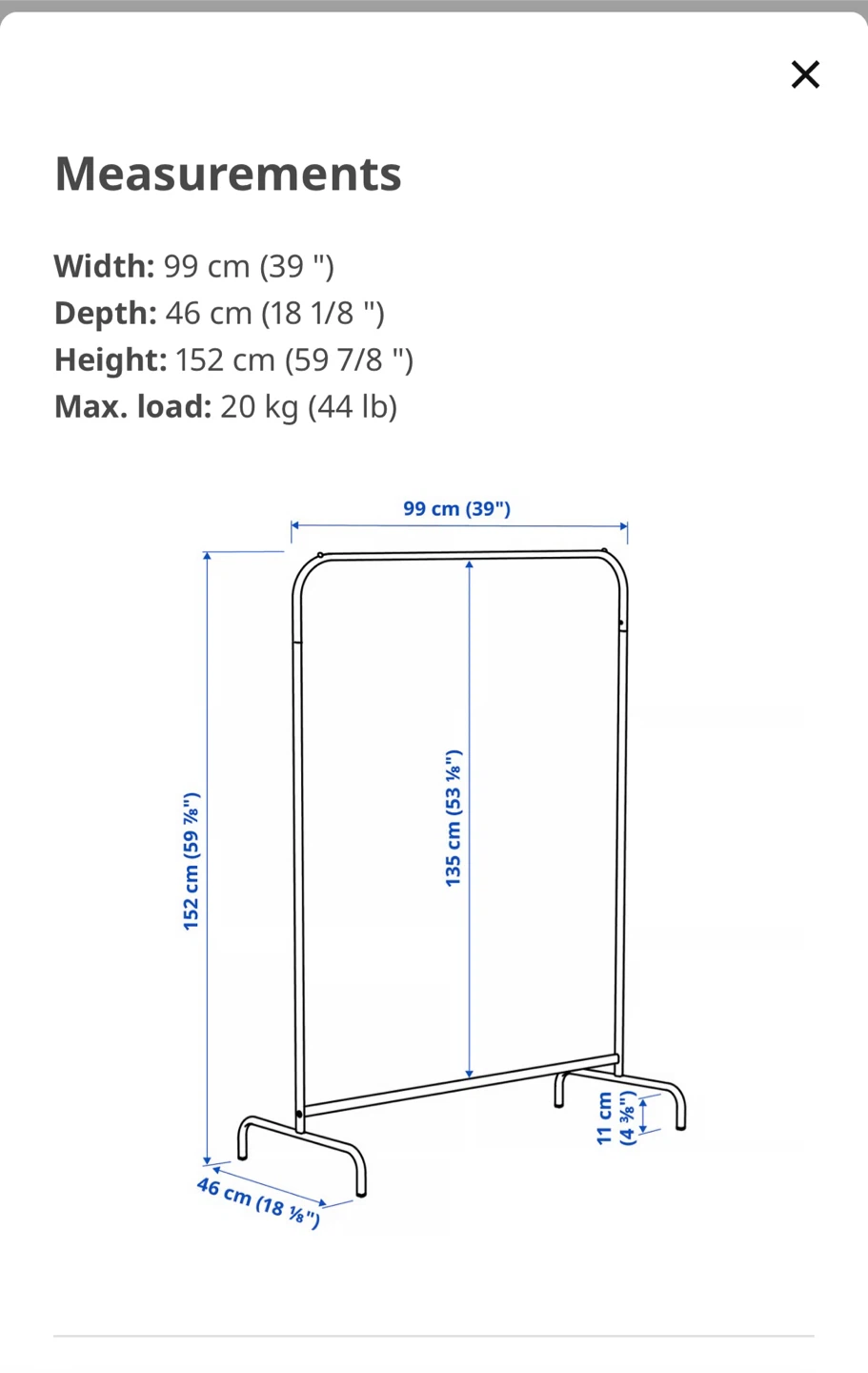IKEA Mulig Clothes Rack - photo 5