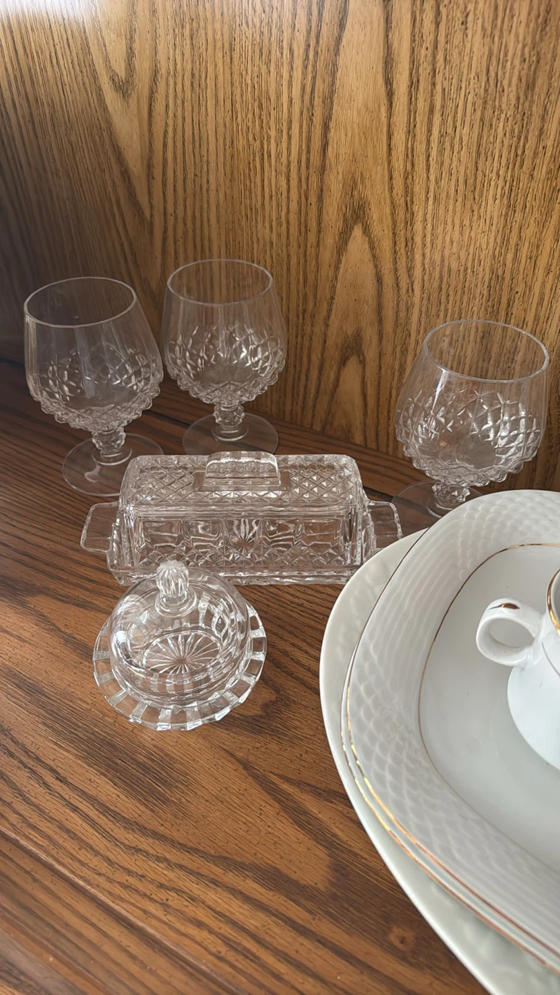 Cut Crystal Glassware Set - photo 3