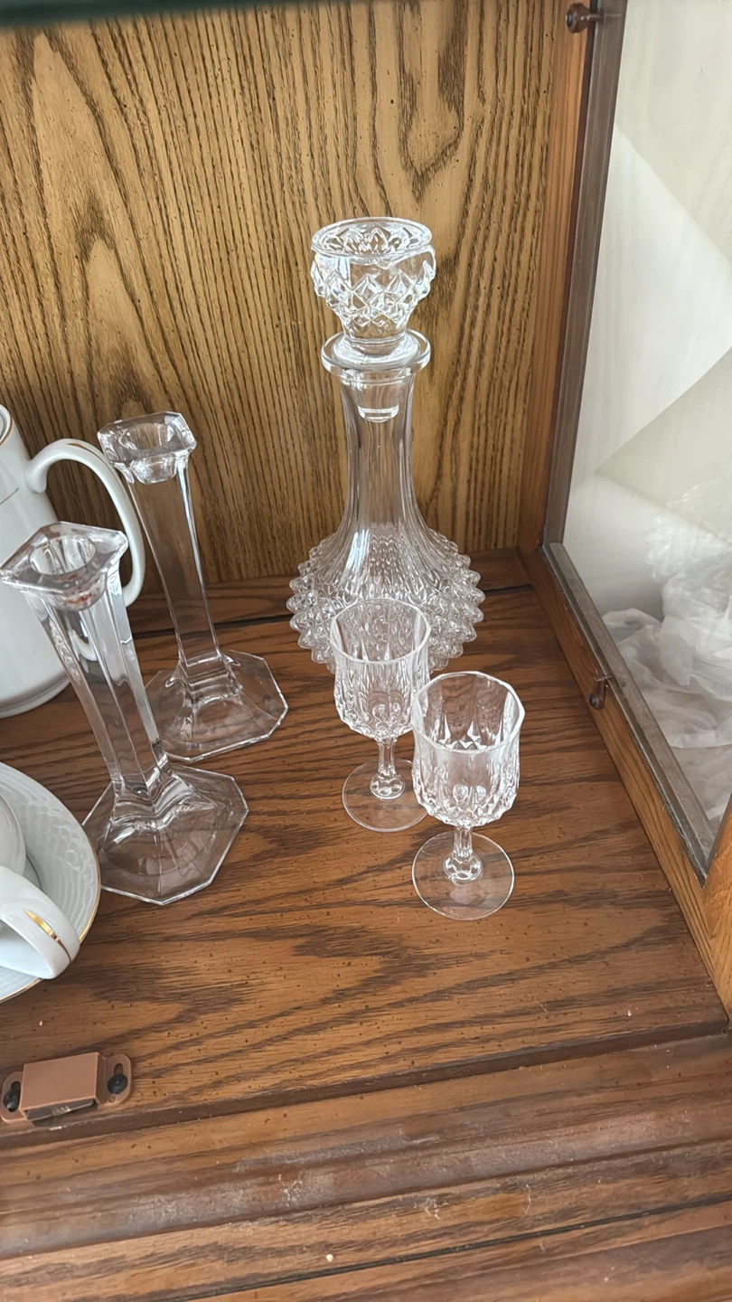 Cut Crystal Glassware Set