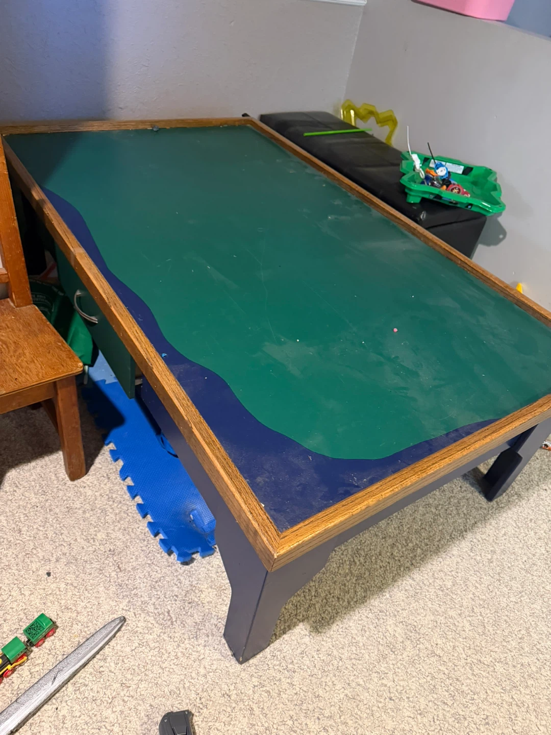 Kids Play Table with Storage Drawer - photo 3