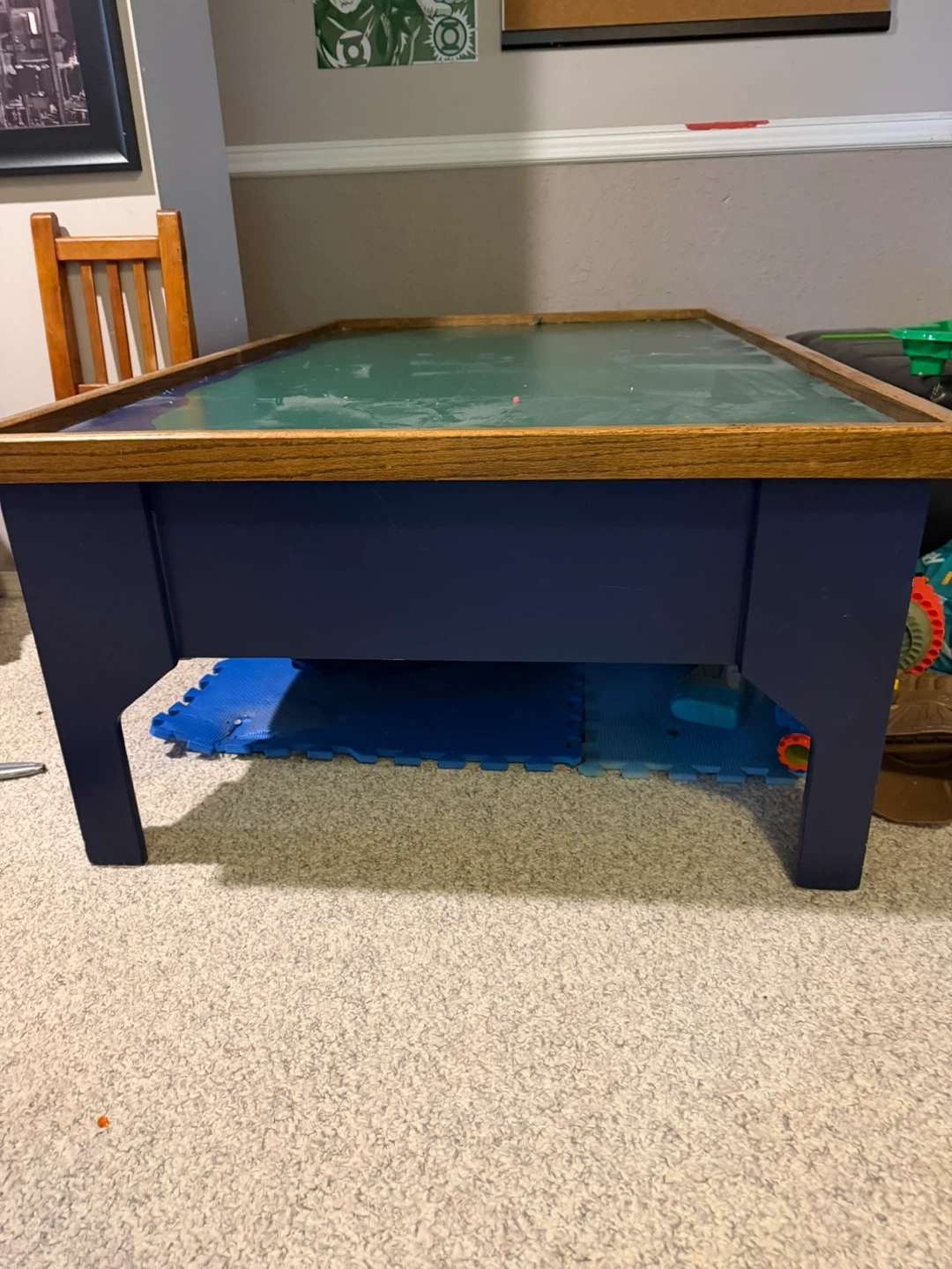 Kids Play Table with Storage Drawer