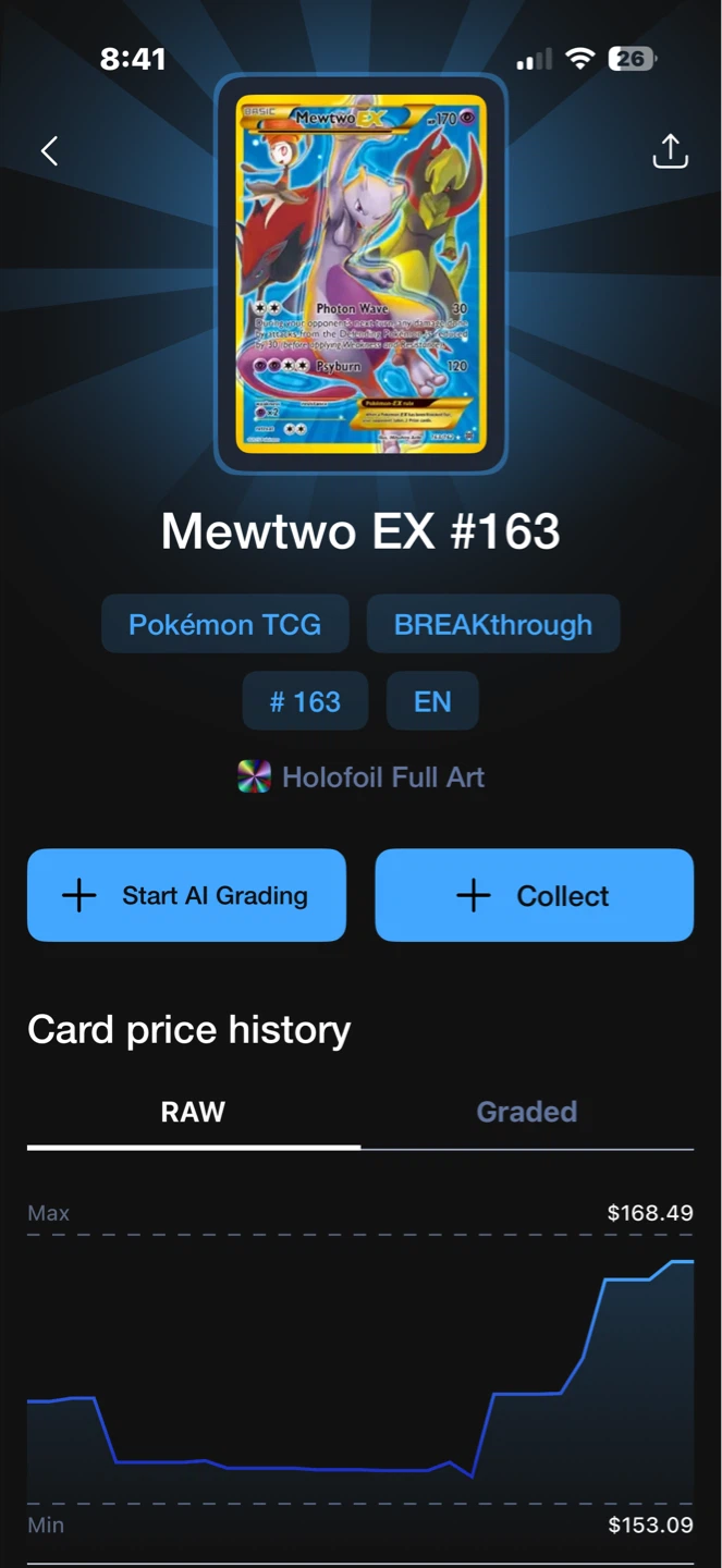 Mewtwo EX #163 *READ DESCRIPTION * - photo 3
