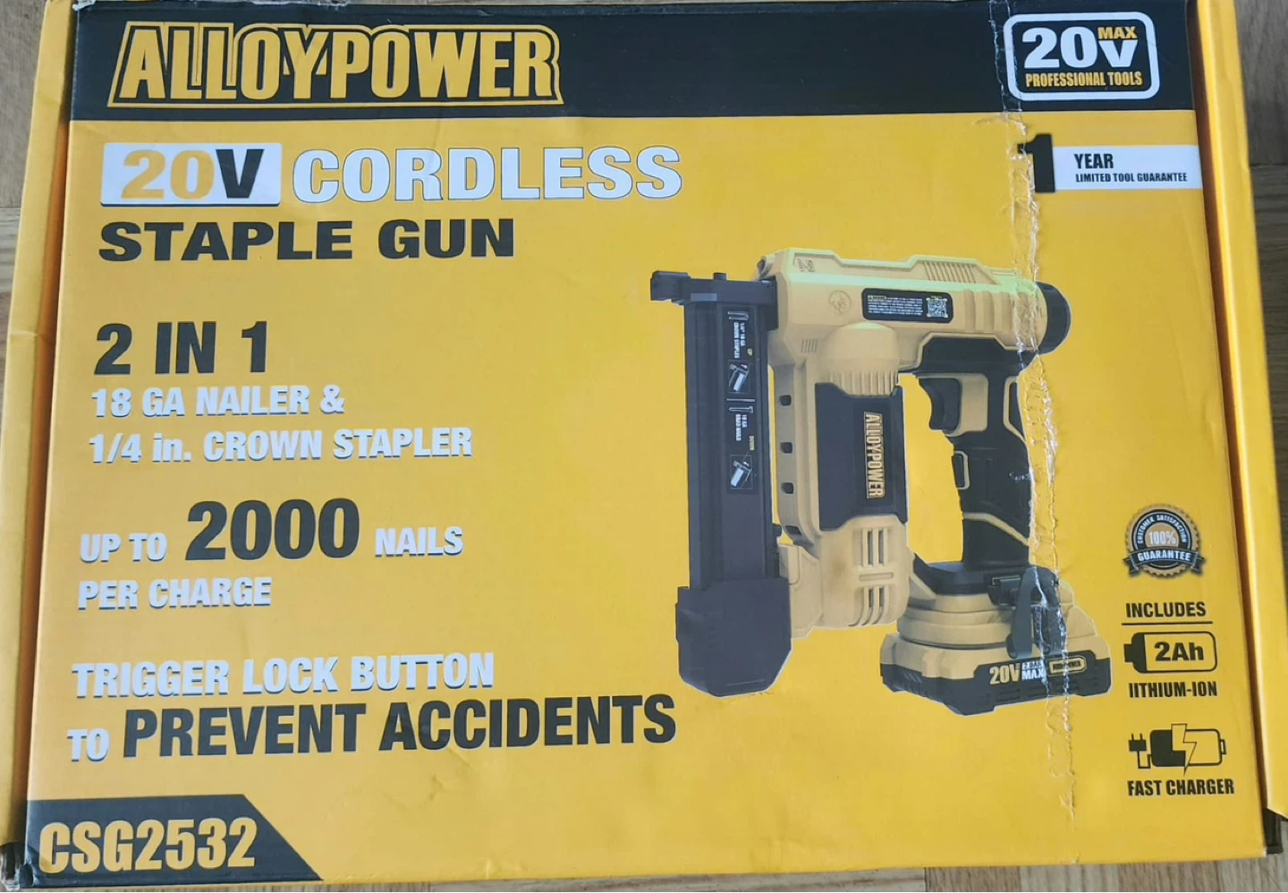 ALLOYPOWER  20v staple Gun and nailing gun - photo 4