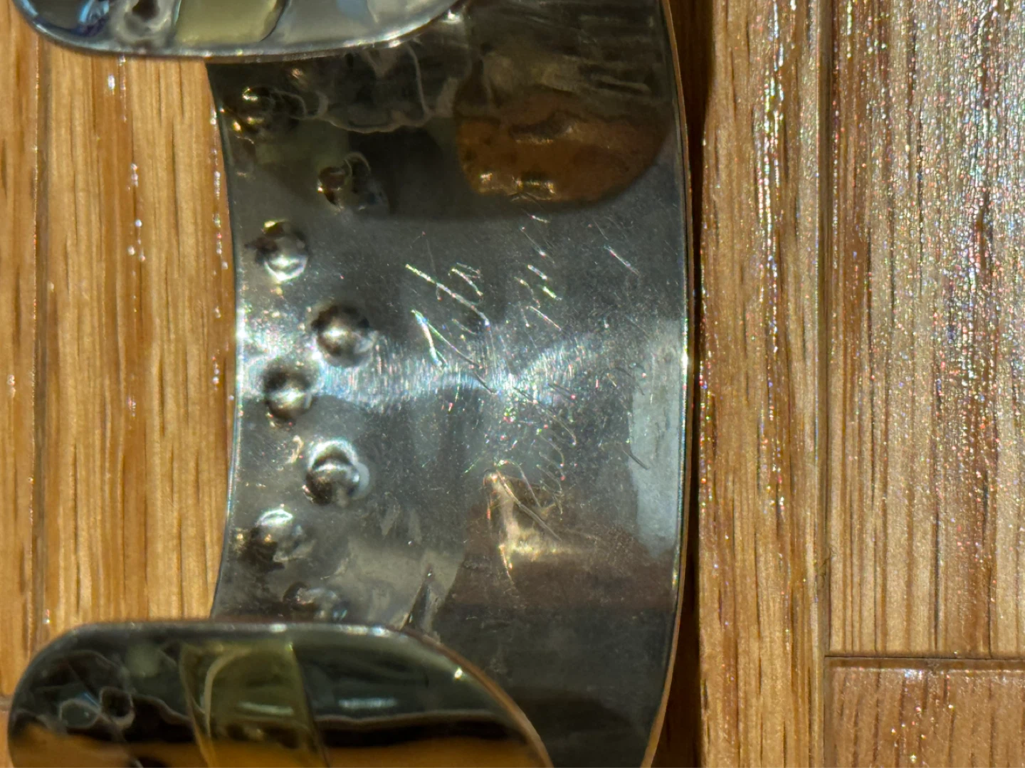 TITO Puerto Rico Signed Vintage Fine Sterling Brass Cuff - photo 2