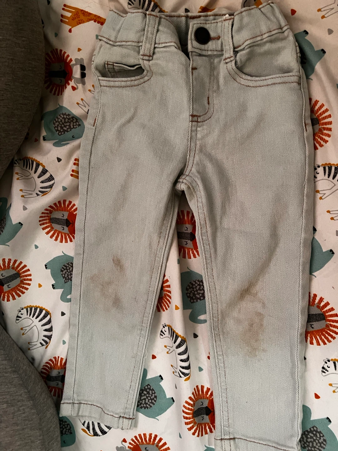 Light Wash Denim Jeans-2T