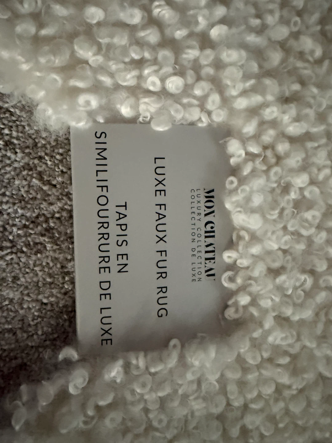 Mon Chateau Luxe Faux Fur Rug. Brand new - photo 3