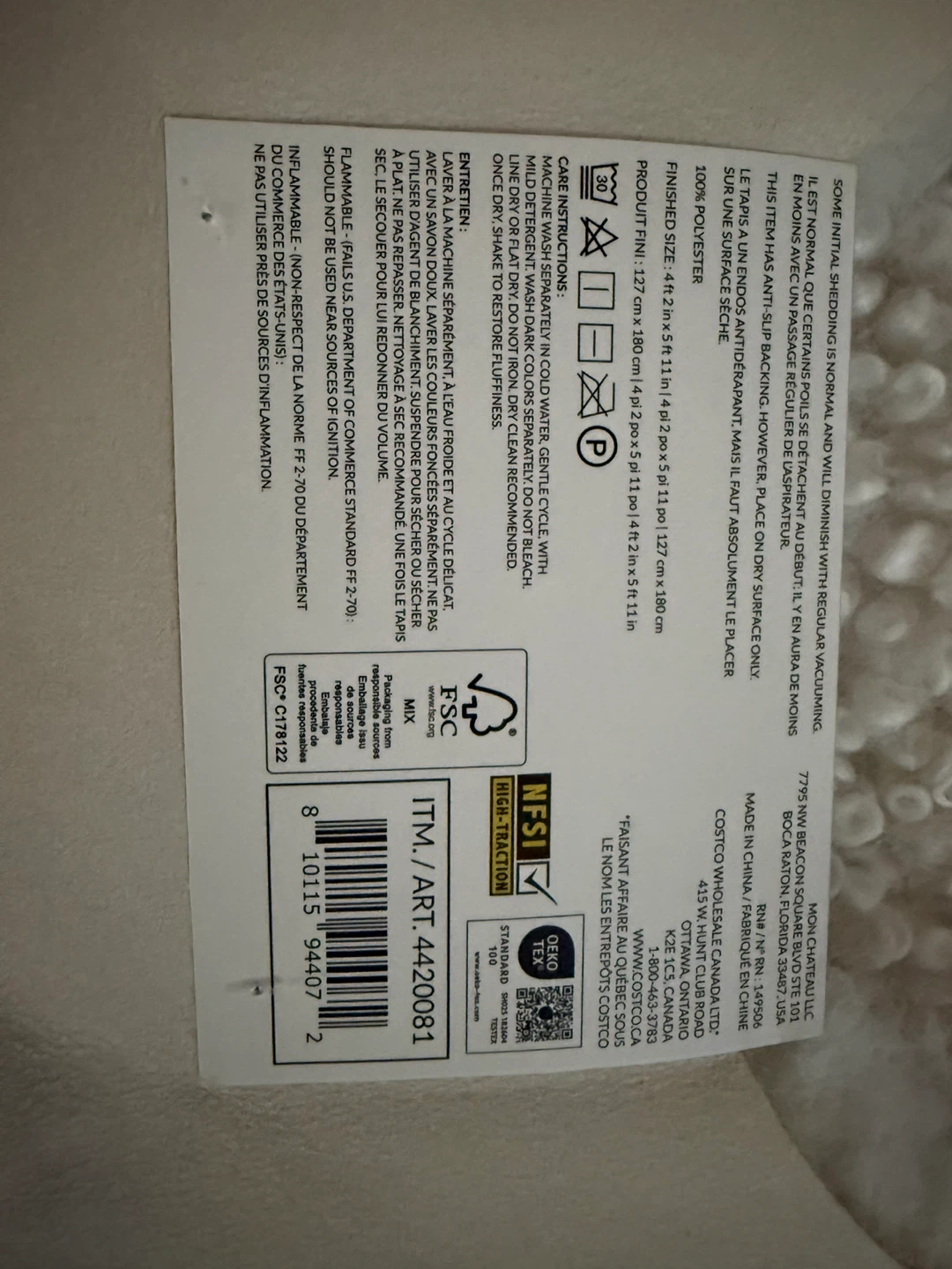 Mon Chateau Luxe Faux Fur Rug. Brand new - photo 4