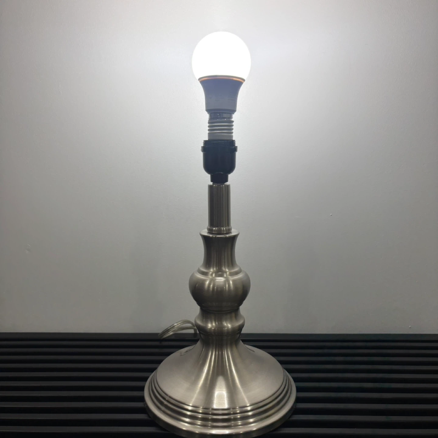 Brushed Nickel Table Lamp - photo 2